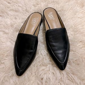 Franco Sarto Black Sela Mules
